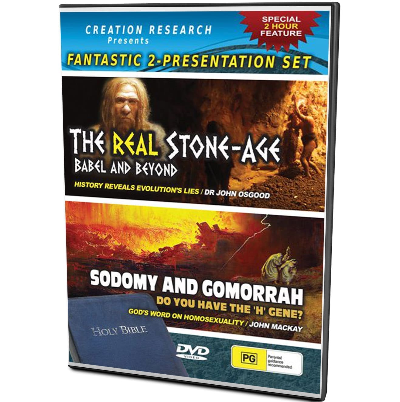 The Real Stone-Age and Sodomy & Gomorrah: 2 Presentation DVD by John Mackay | CR - Apologetics