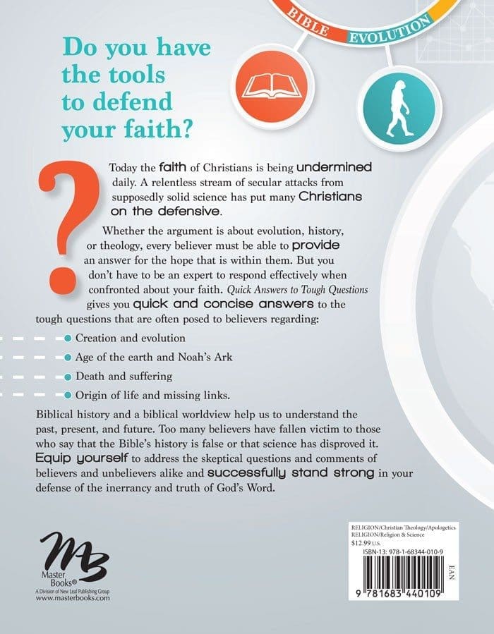 Quick Answers to Tough Questions Book by Bryan Osborne & Bodie Hodge | AIG - Apologetics - Image 2