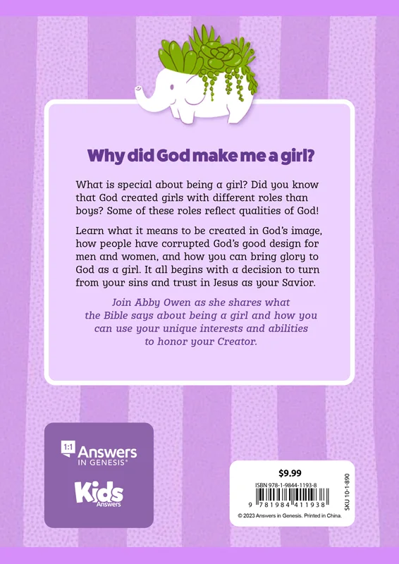Why Did God Make Me a Girl Book Back