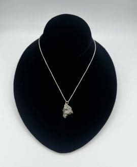 Sterling Silver Genuine Meteorite Necklace from Campo Del Cielo, Argentina