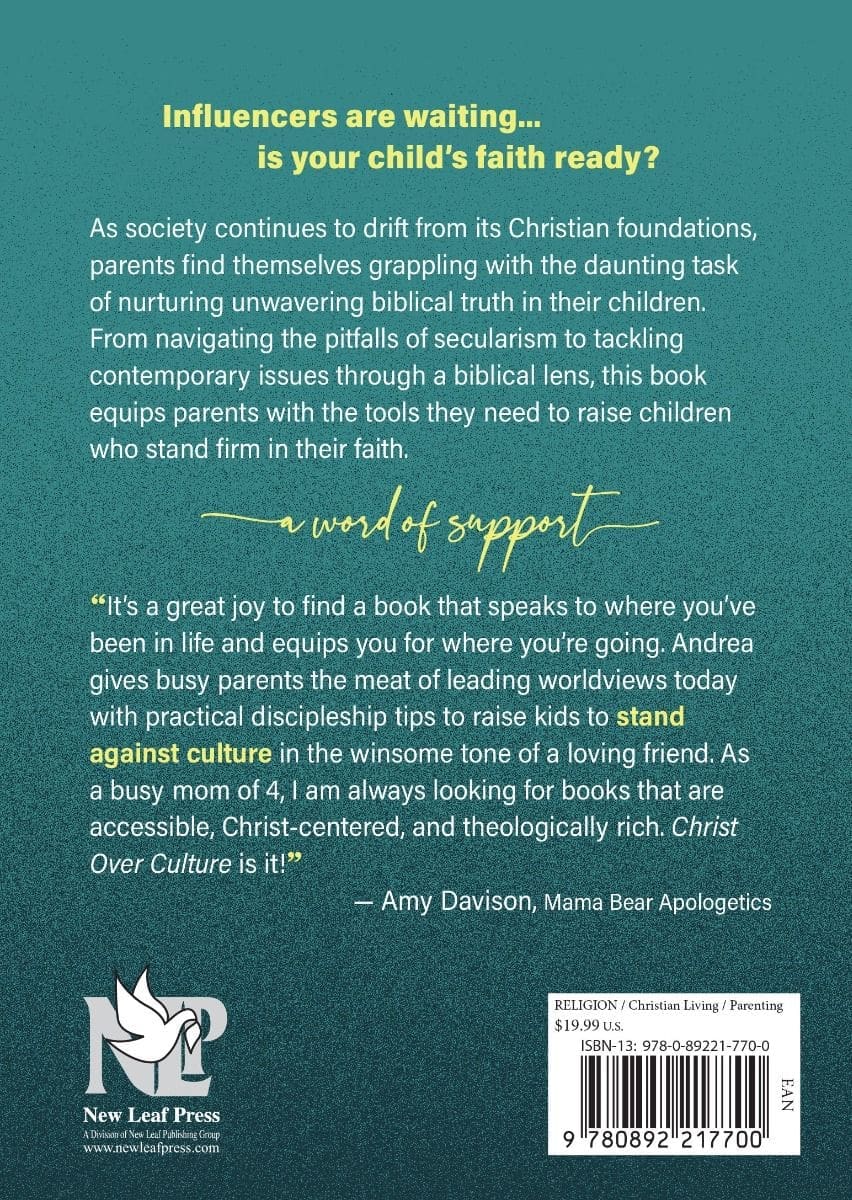 Christ Over Culture: Raising Christian Kids to Stand in a Postmodern World by Andrea Crum | MB - Apologetics - Image 2