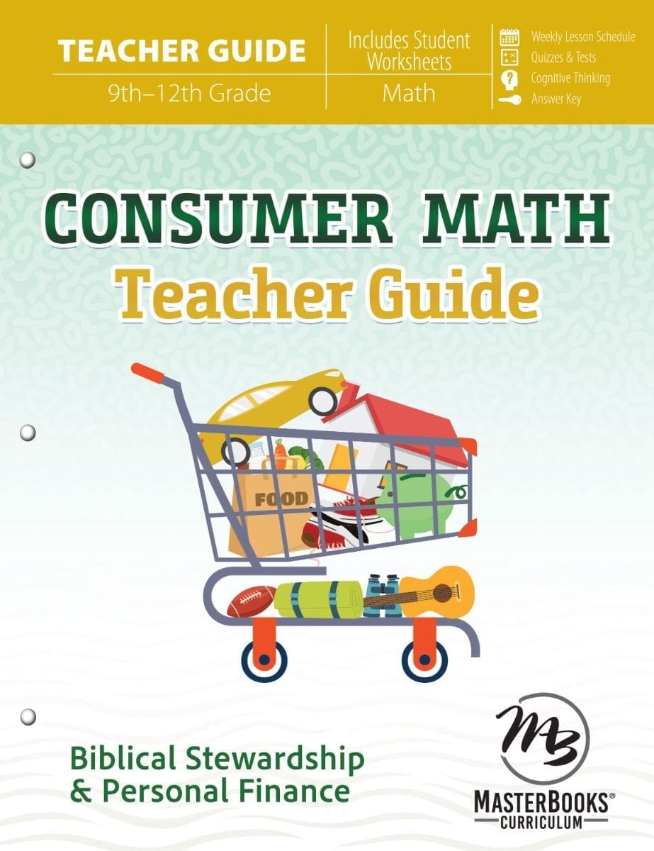 Consumer Math: Teacher Guide Book by Katherine Hannon | MB - Homeschool