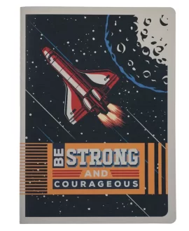 Be Strong and Courageous Notebook Large