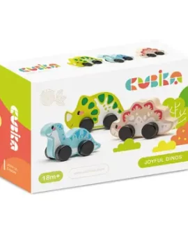Cubika Wooden Toy Set Joyful Dinos | Faire