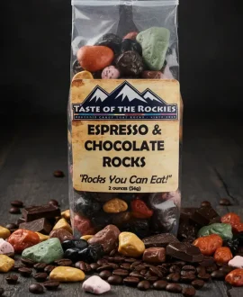 Espresso and River Rock Chocolate-Caffeinated Candy Mix by Faire I Taste of the Rockies
