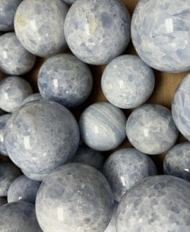 Blue Calcite Sphere-Medium