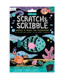 Scratch & Scribble: Mini Kit - Friendly Fish (7 Pc Set)